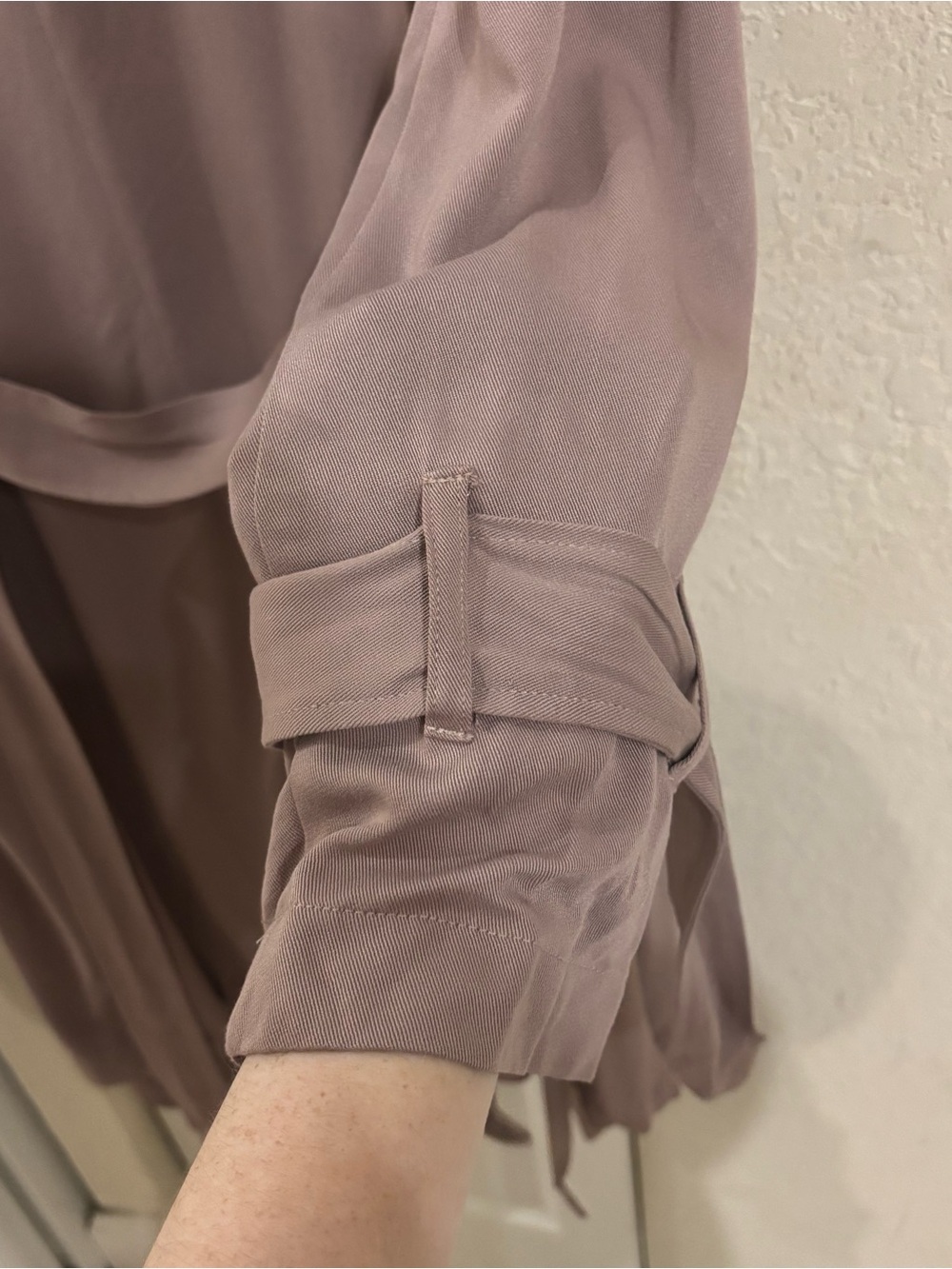 Thread & Supply Emrata Jacket Cardigan in Smoke Rose 100% cotton MSRP 102 - Picture 6 of 8